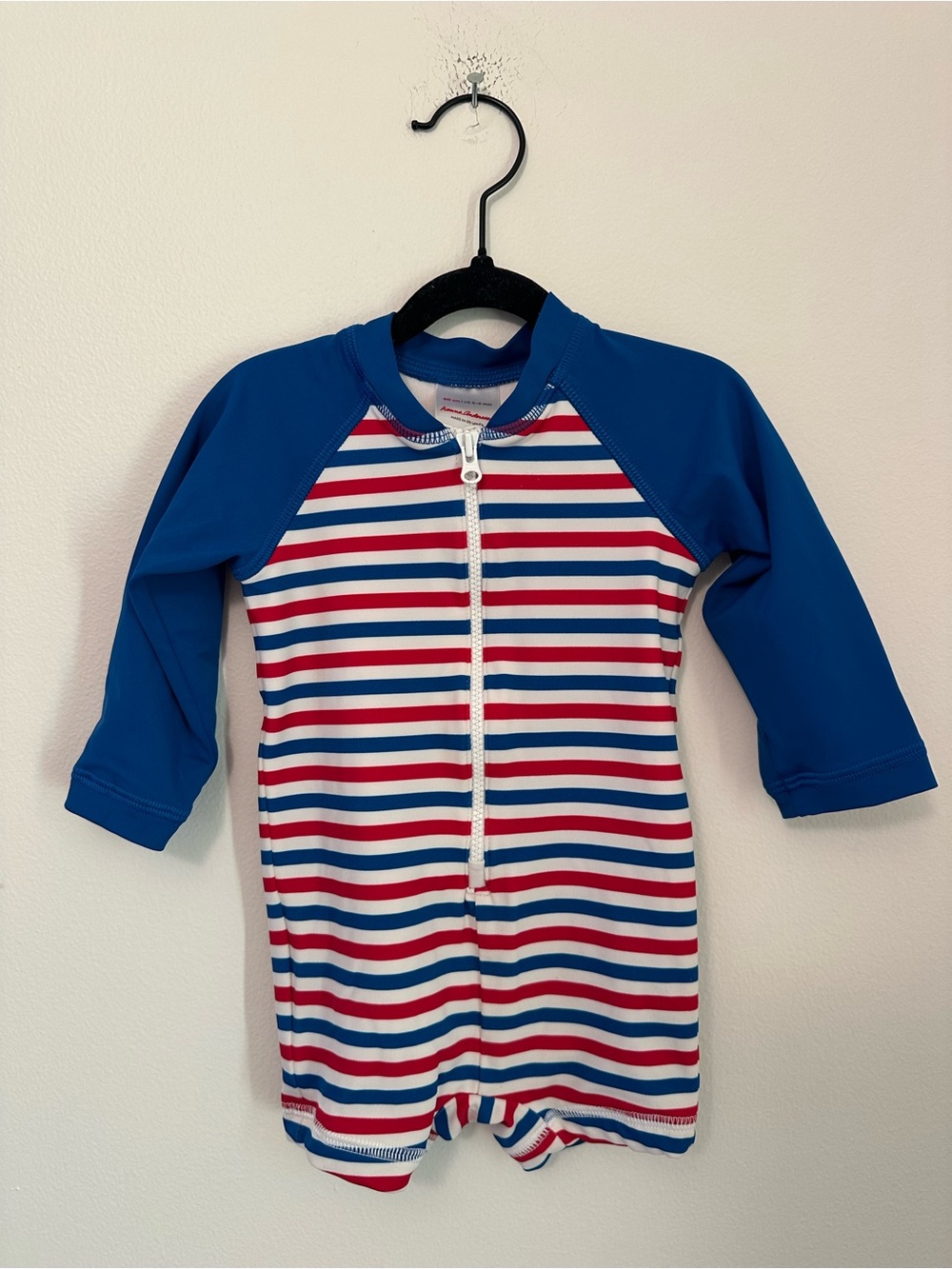 Hanna Andersson Red White and Blue Striped Nautical Swimsuit